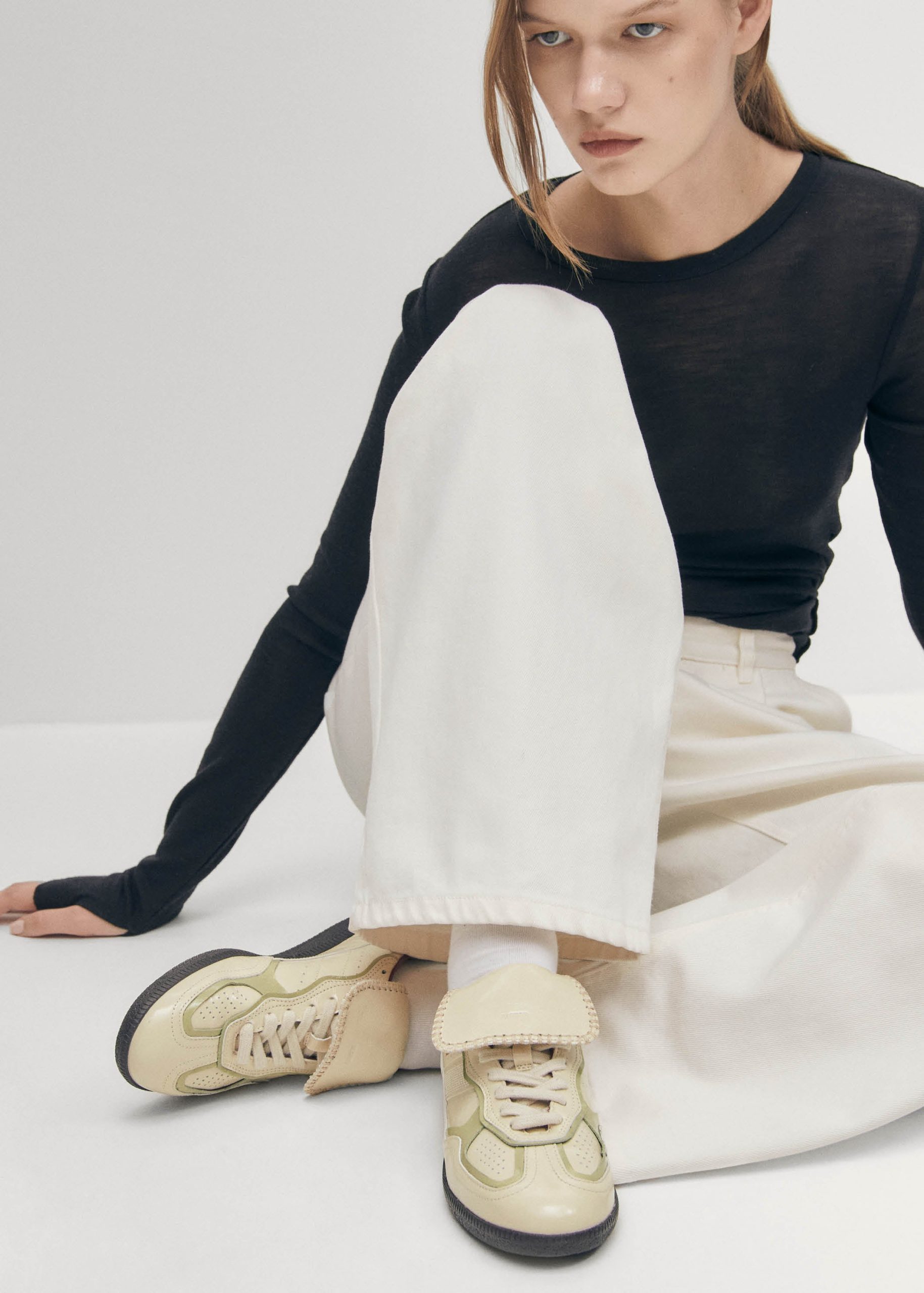 Tb.490 Club Cream Patent Leather Sneakers - Image 2