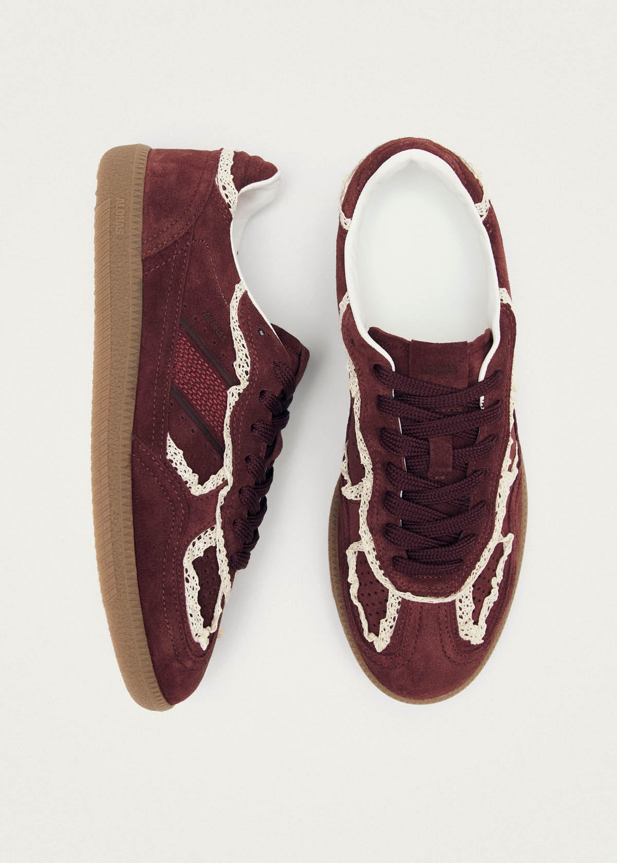 Tb.490 Crochet Burgundy Leather Sneakers - Image 9