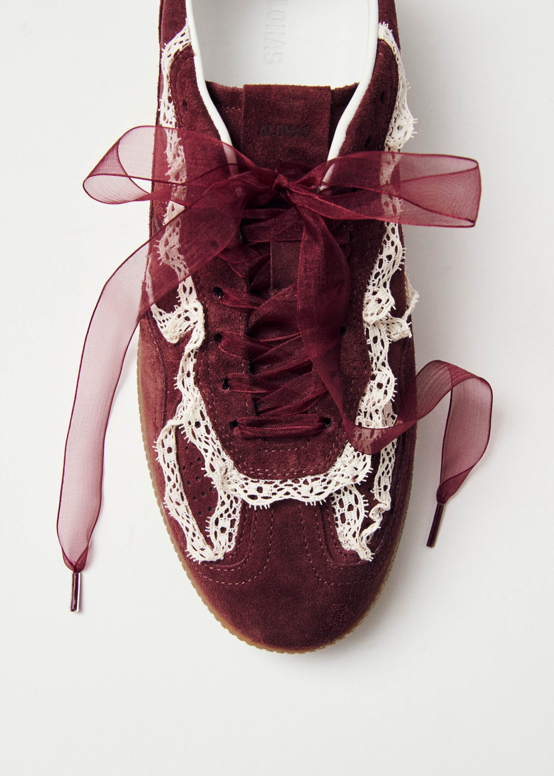 Tb.490 Crochet Burgundy Leather Sneakers - Image 5