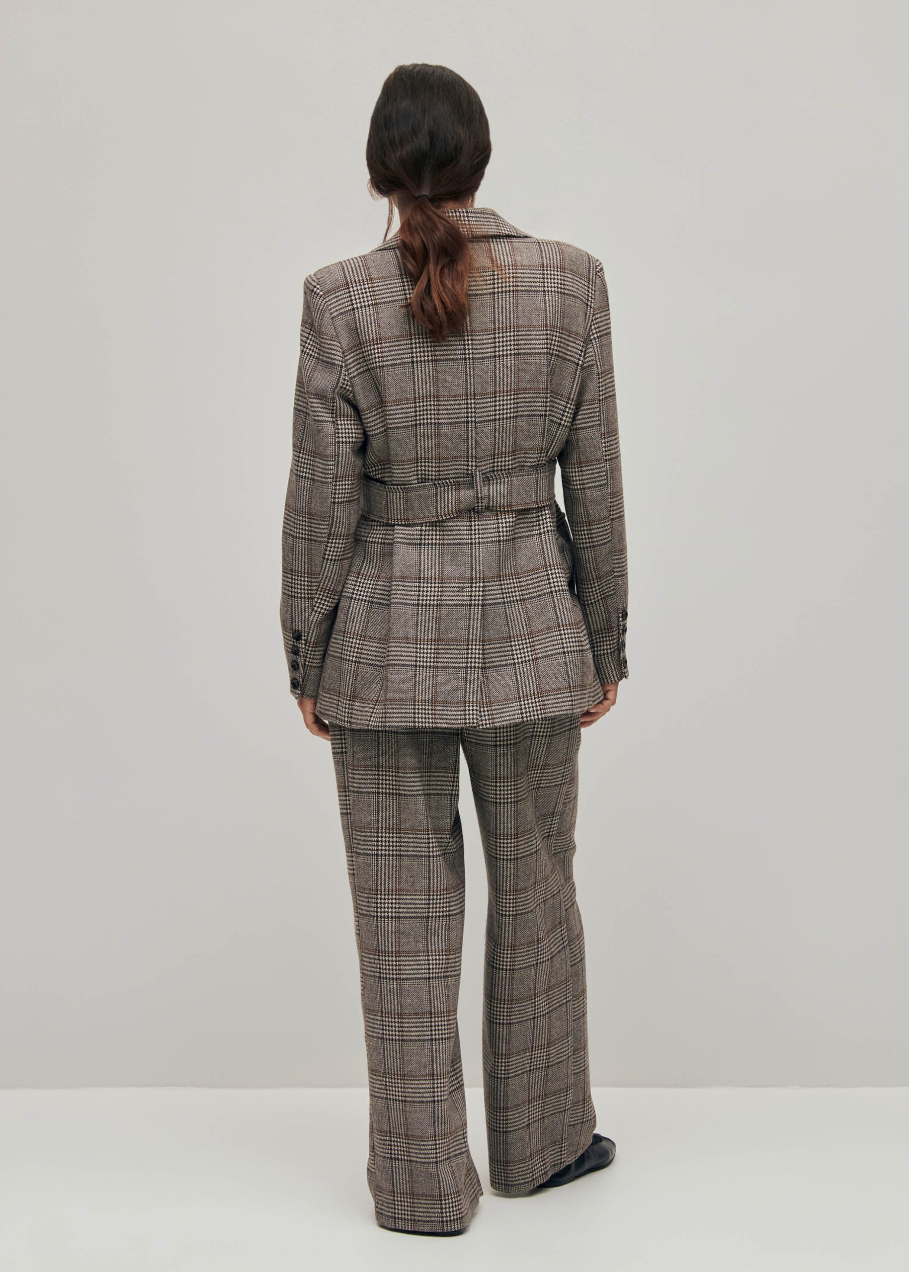 Nagano Checks Brown Blazer - Image 2