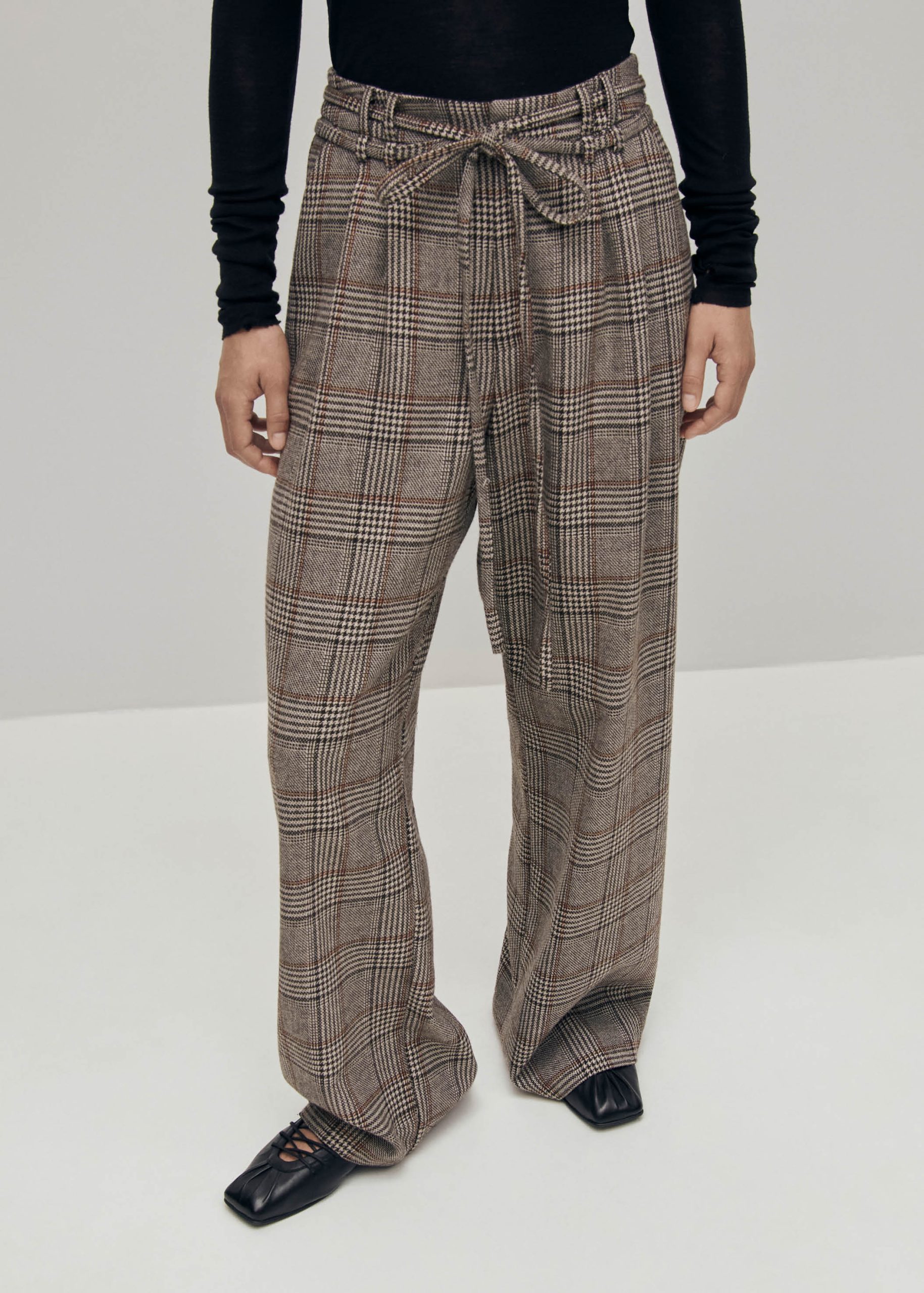 Kathy Checks Brown Pants - Image 5