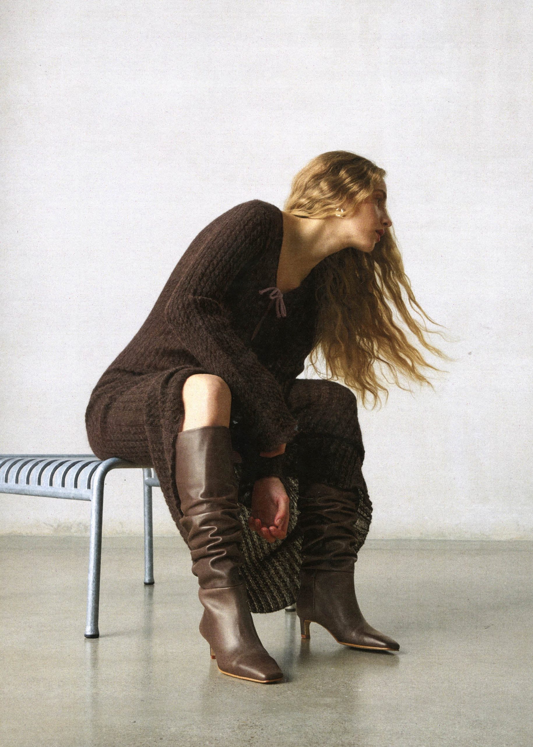 Kalila Brown Leather Boots - Image 2