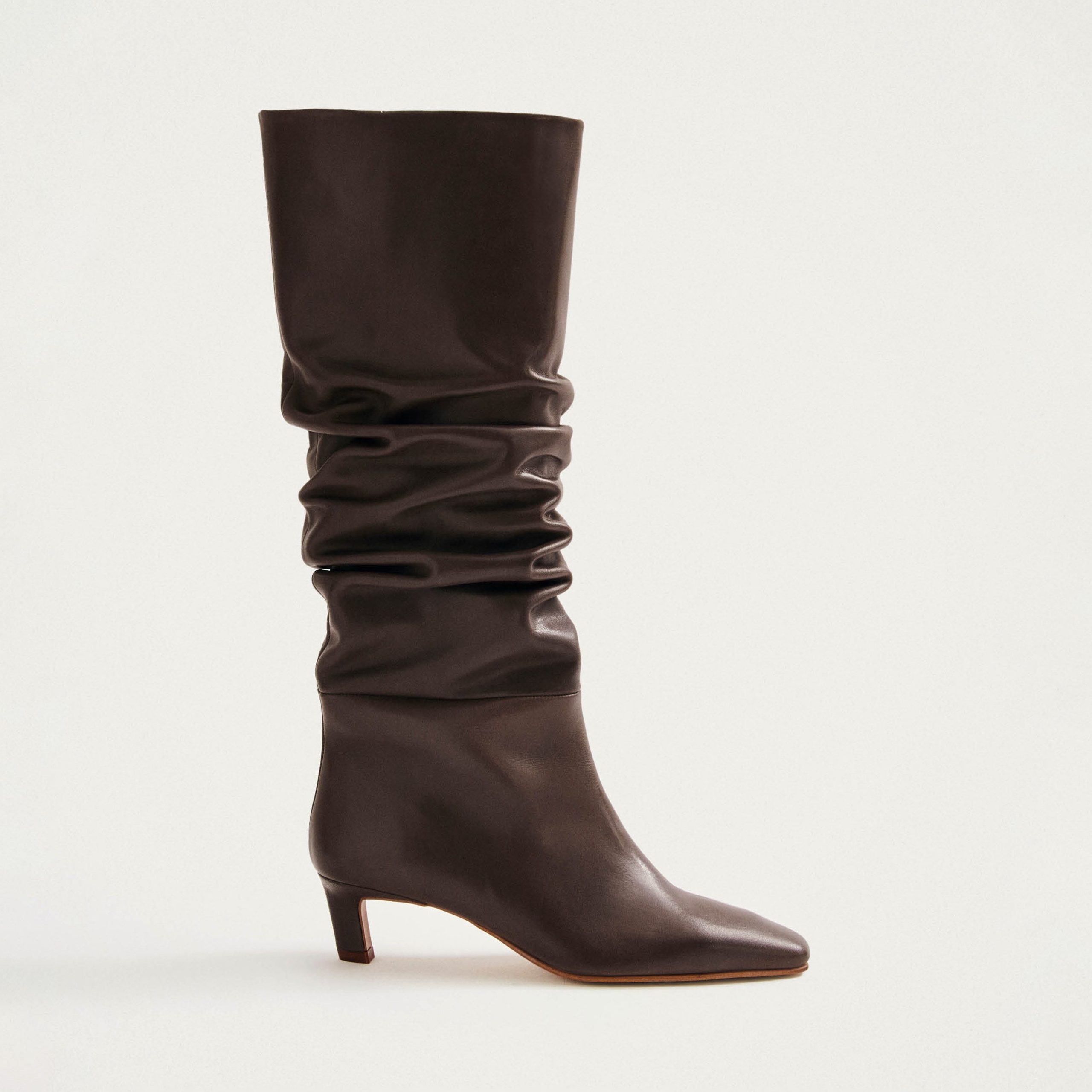 Kalila Brown Leather Boots - Image 3