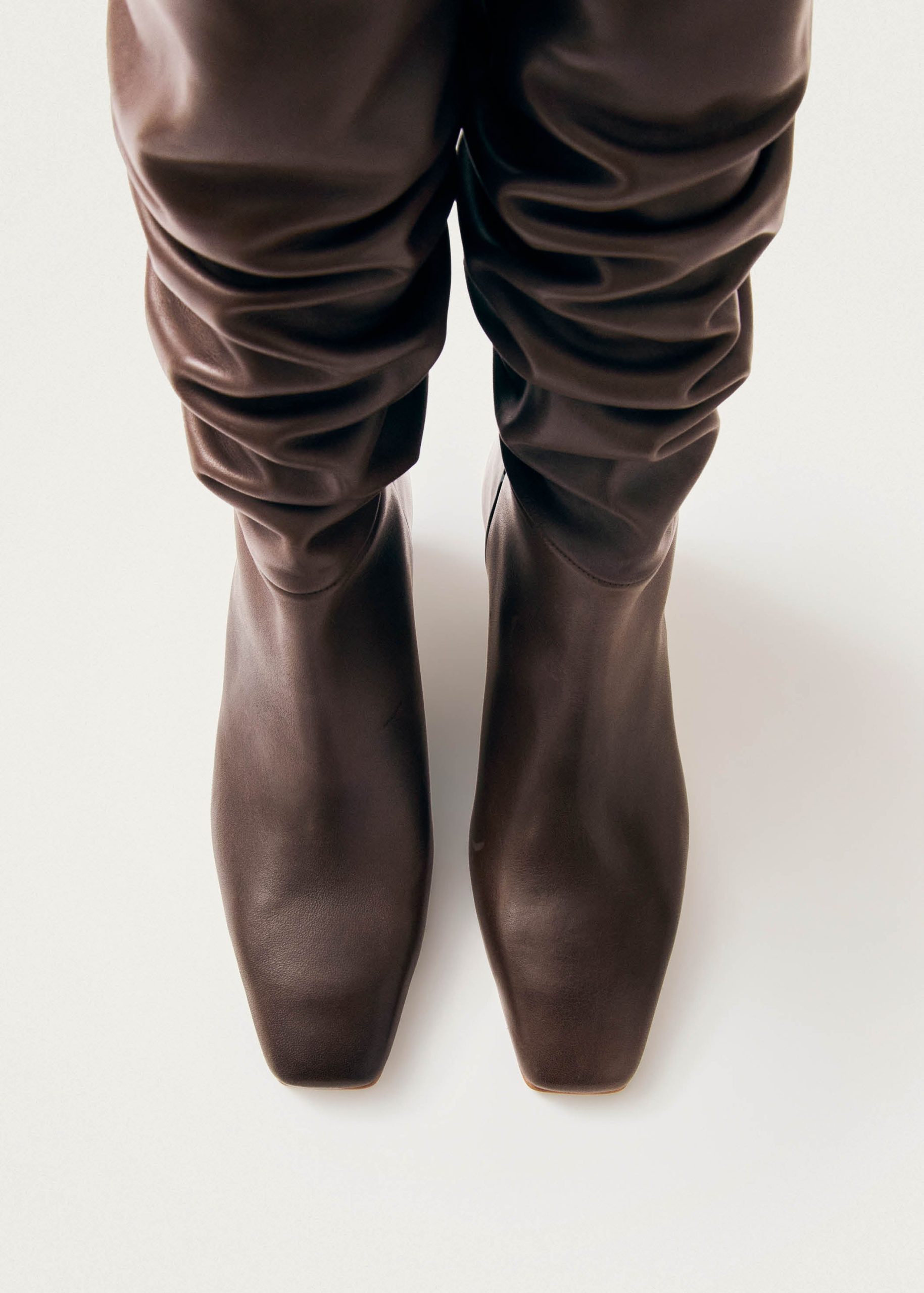 Kalila Brown Leather Boots - Image 4