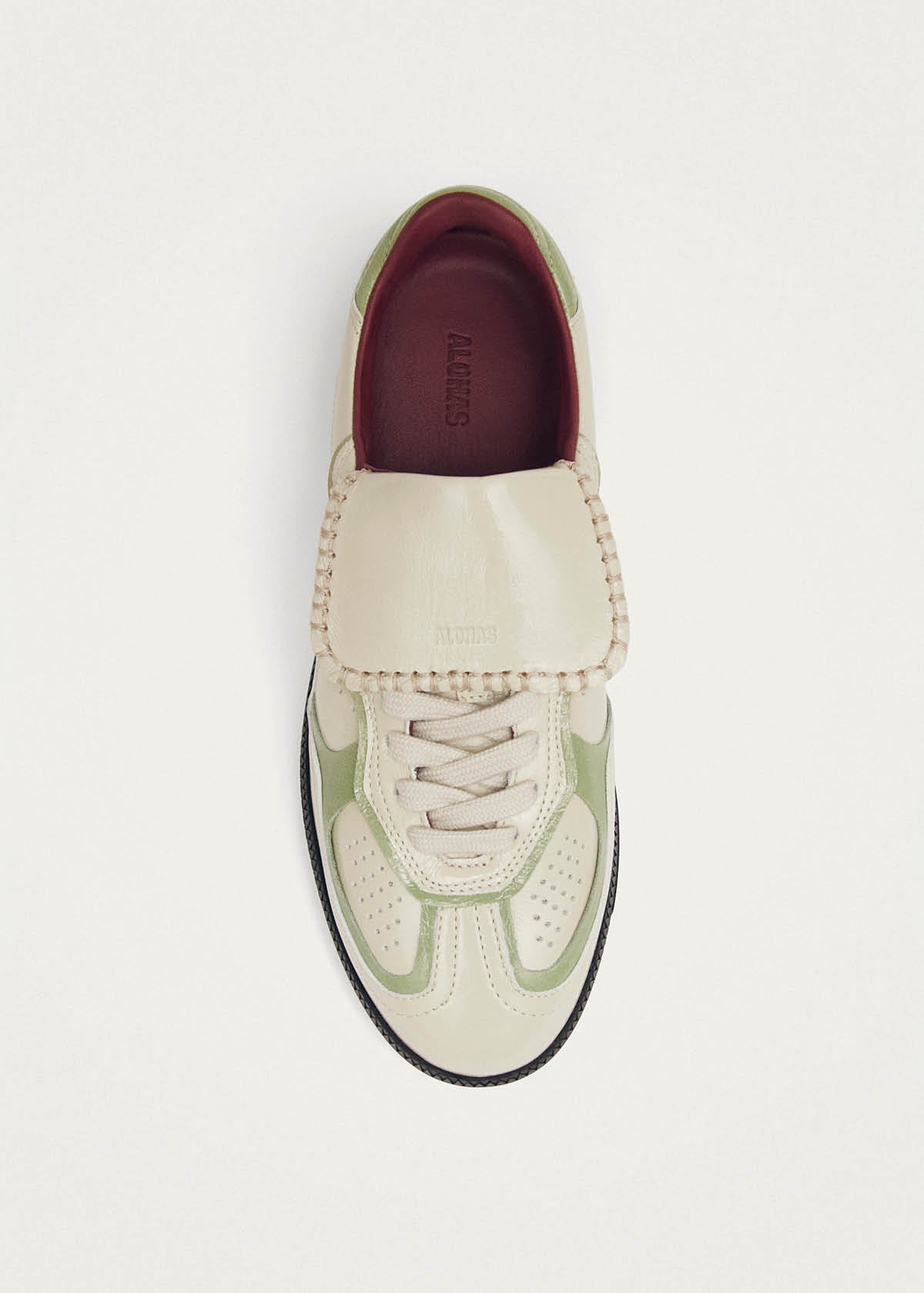 Tb.490 Club Cream Patent Leather Sneakers - Image 4
