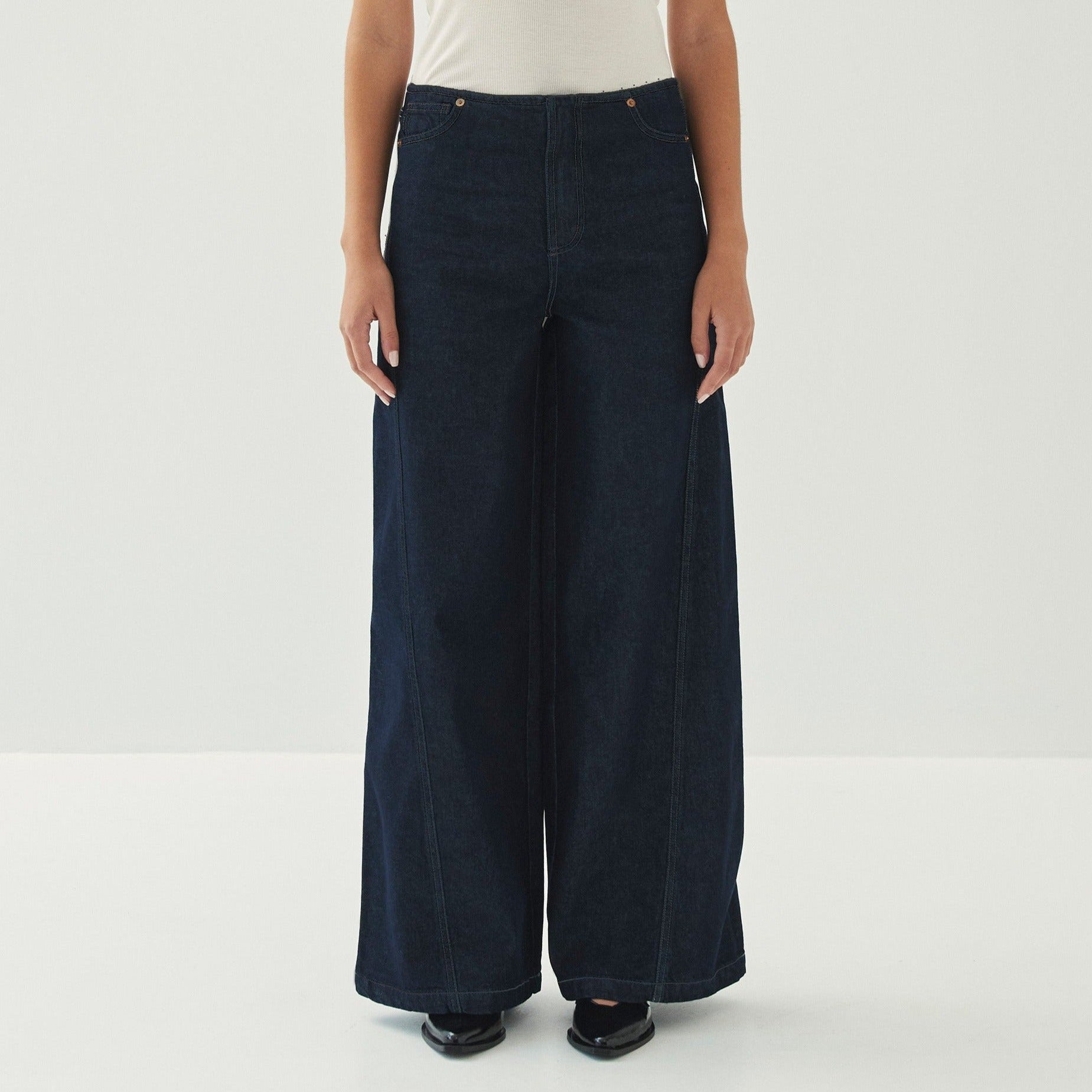 Magda Indigo Denim Trousers - Image 3