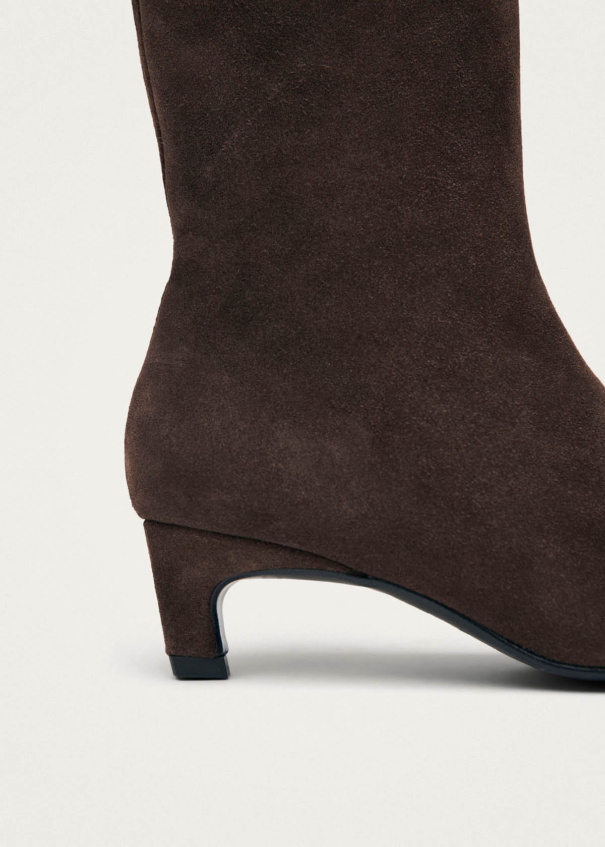 Ambar Suede Brown Leather Ankle Boots - Image 5