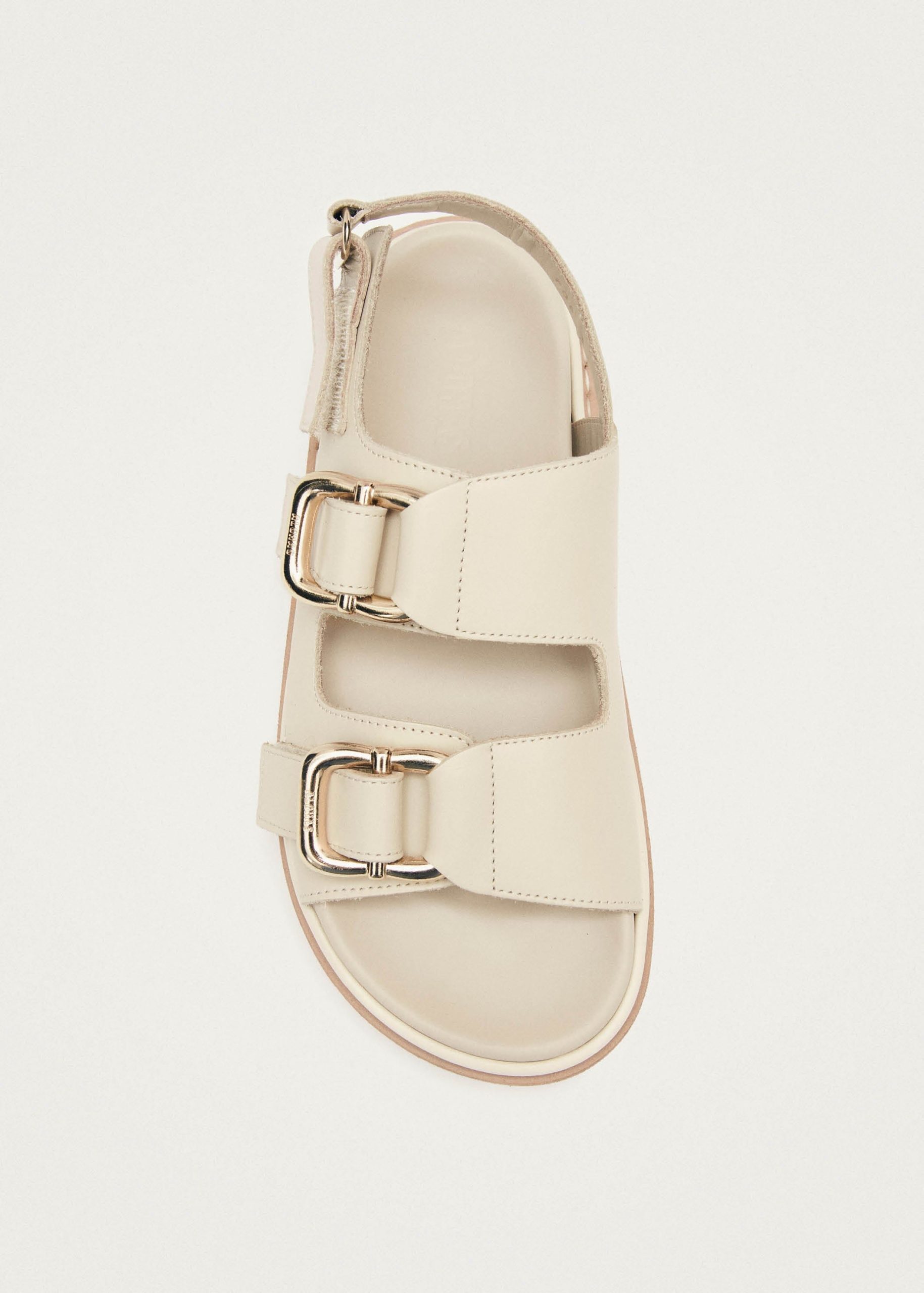 Harper Cream Leather Sandals - Image 4
