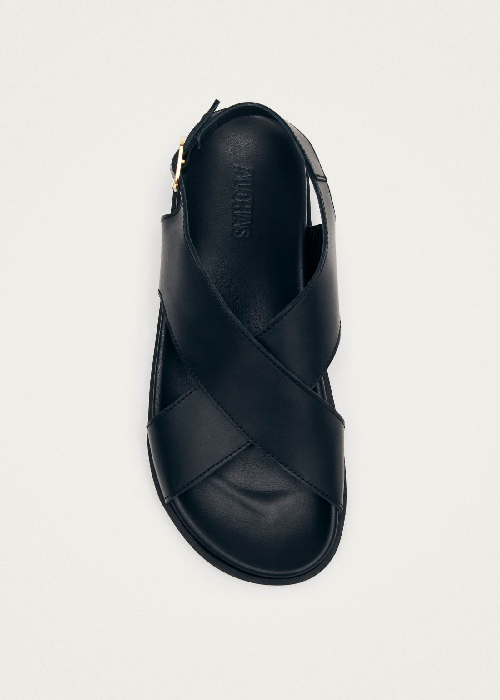 Nico Black Leather Sandals - Image 5