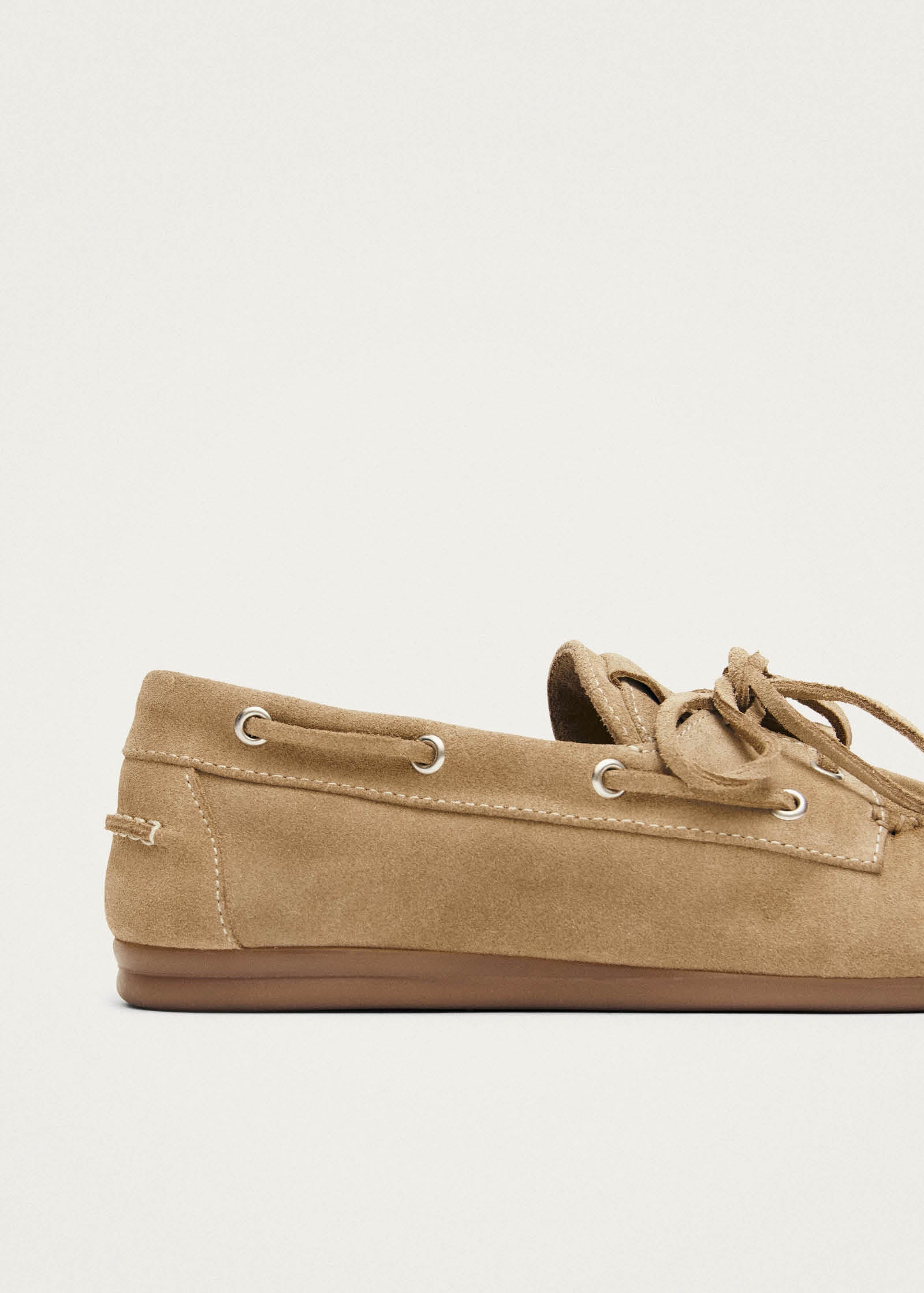 Rowan Suede Beige Leather Loafers - Image 7