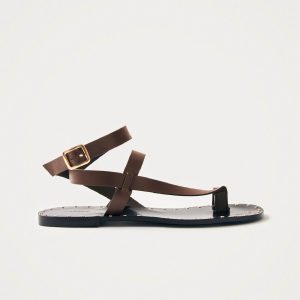 Tallula Brown Leather Sandals