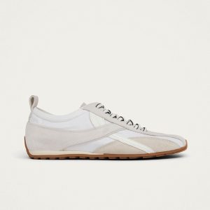 Tb.304 Nylon All White Leather Sneakers