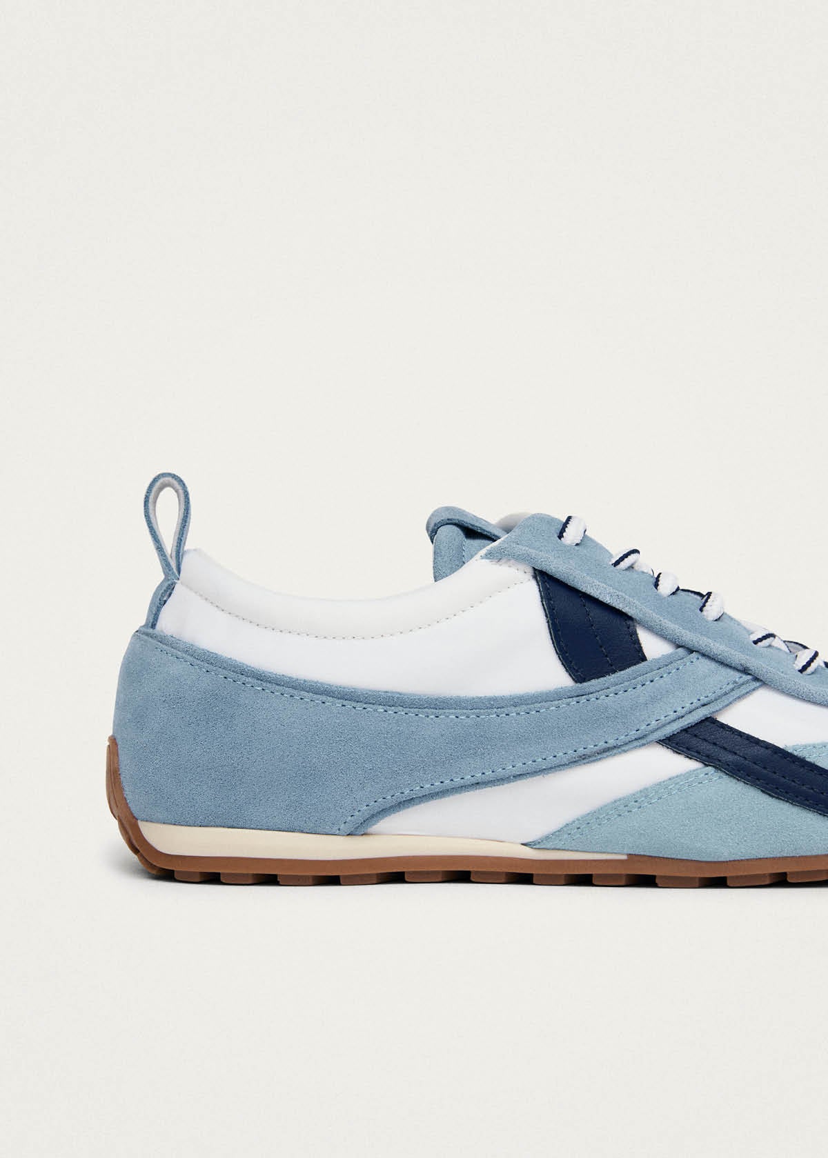 Tb.304 Nylon Blue Leather Sneakers - Image 8