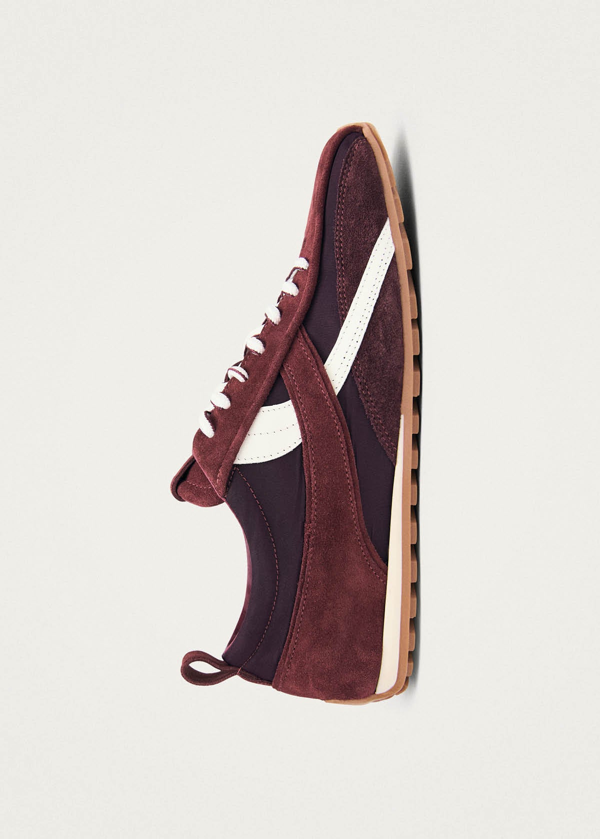 Tb.304 Nylon Burgundy Leather Sneakers - Image 4
