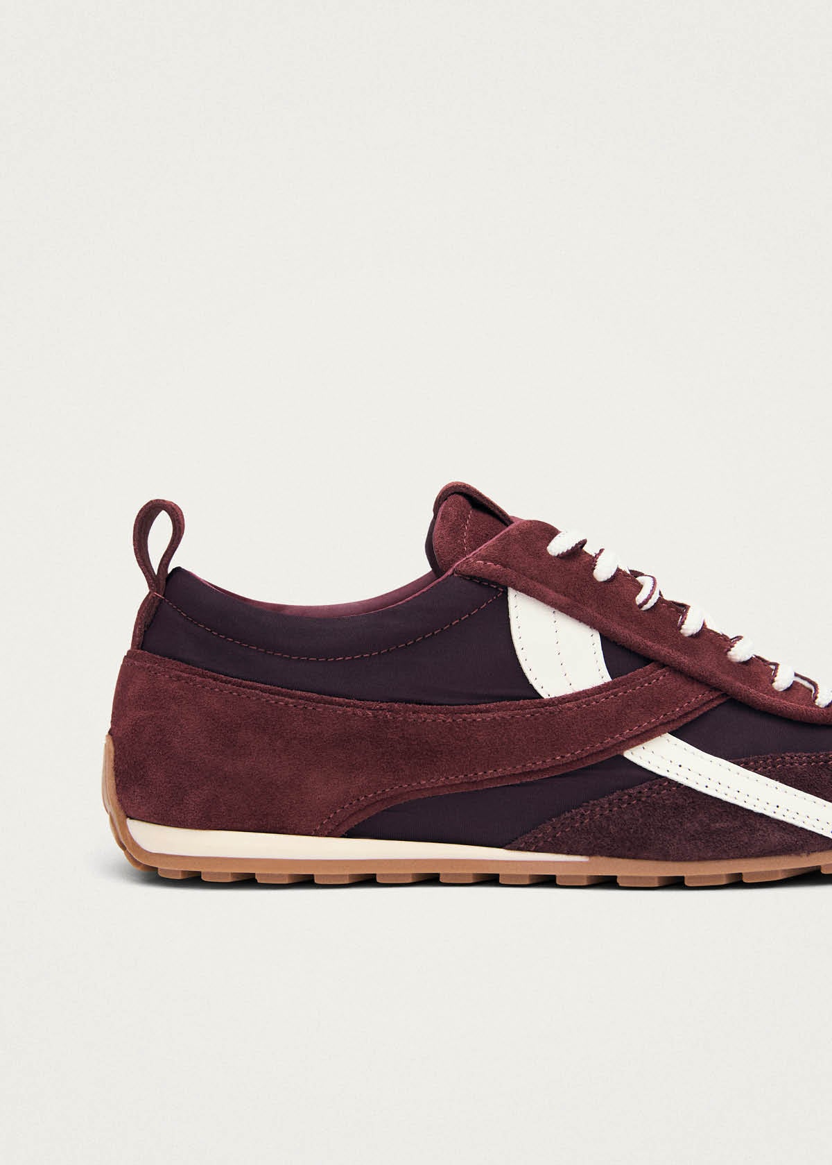 Tb.304 Nylon Burgundy Leather Sneakers - Image 8