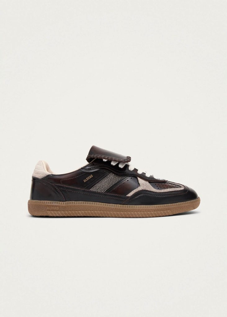 Tb.490 Club Brushed Dark Chocolate Leather Sneakers