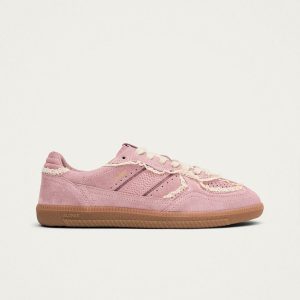 Tb.490 Crochet Pink Leather Sneakers