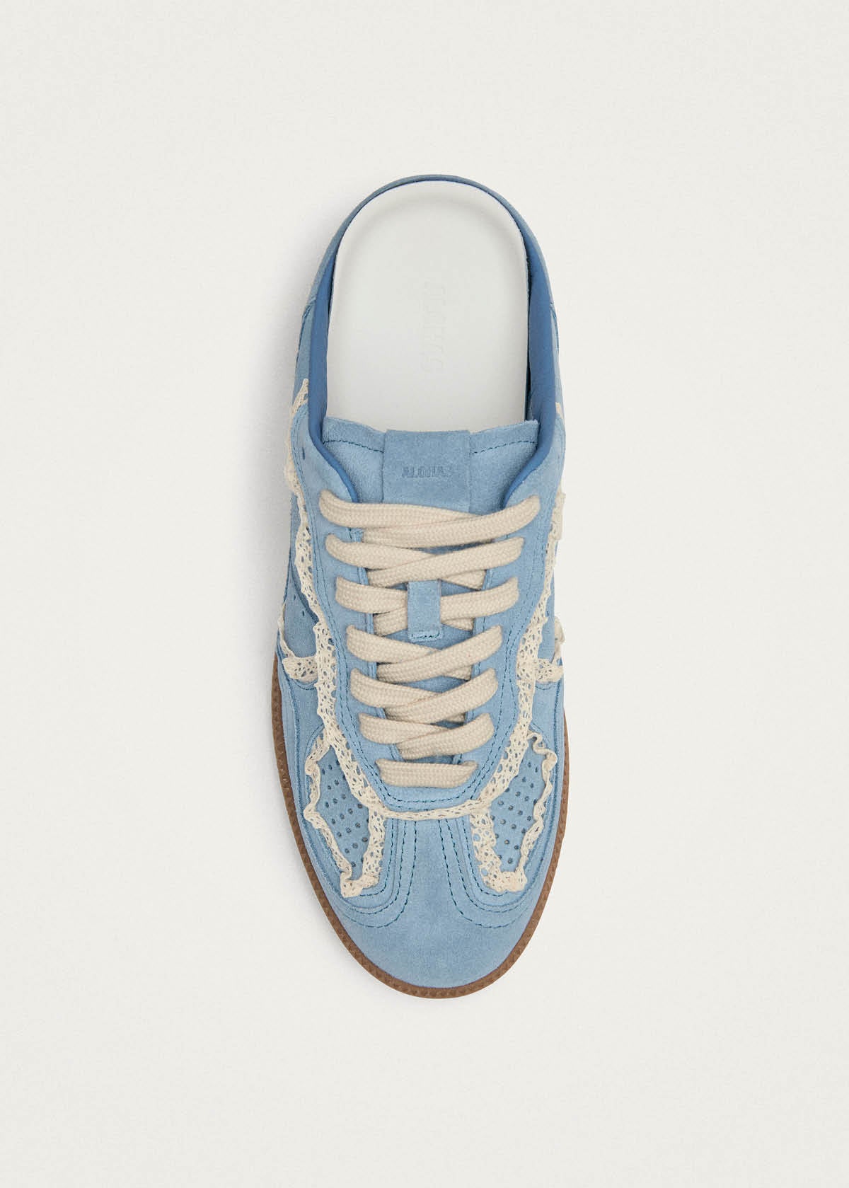 Tb.490 Mule Crochet Blue Leather Sneakers - Image 5