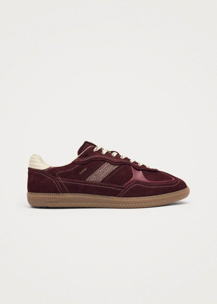 Tb.490 Rife Burgundy Cream Leather Sneakers