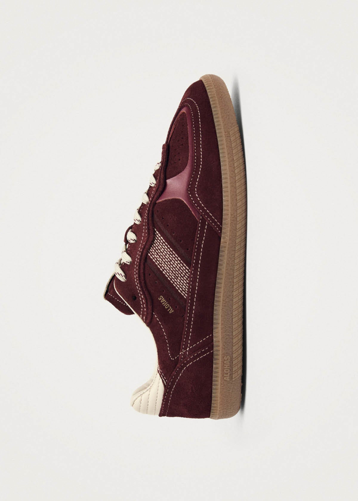 Tb.490 Rife Burgundy Cream Leather Sneakers - Image 4