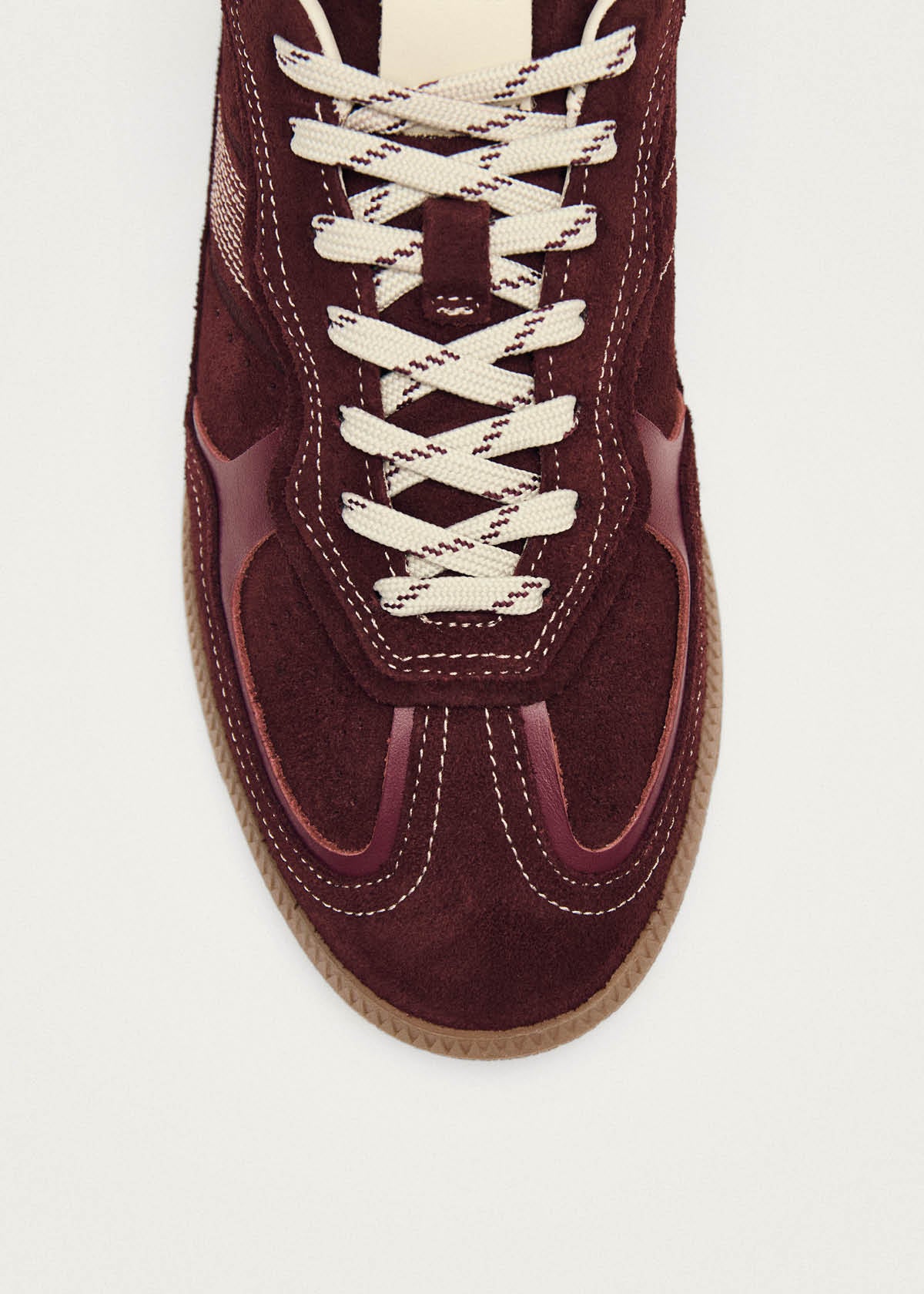 Tb.490 Rife Burgundy Cream Leather Sneakers - Image 6